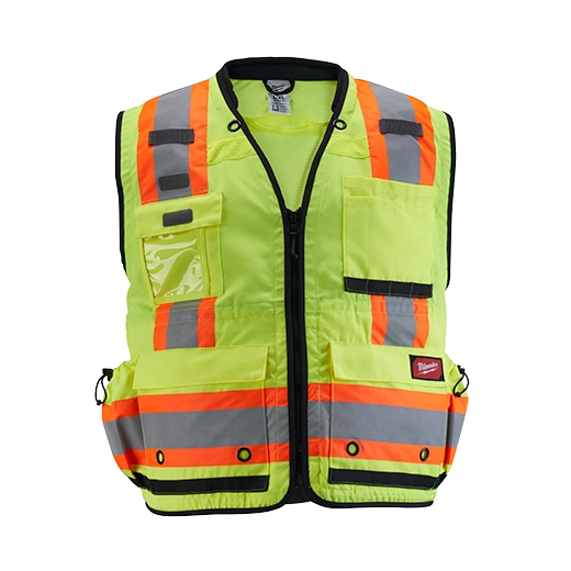 Milwaukee Tool CL2 Surveyor's HI-VIS Yellow Vest - S/M