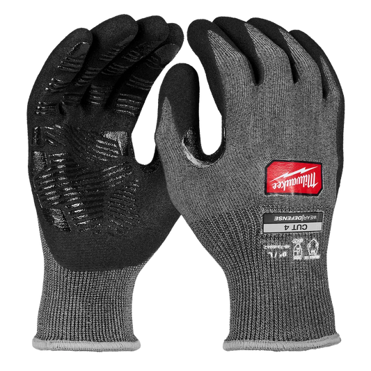 Milwaukee Tool Cut LVL 4 Hi-dex Nitrilegloves W/DEF Prot- M (Pair)