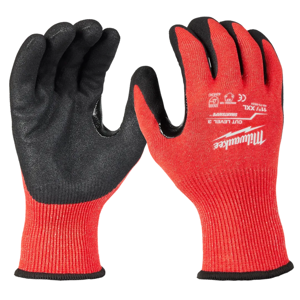 Milwaukee Tool Cut Level 3 Nitrile Dipped Gloves - XXL, 12 Pairs/Pack