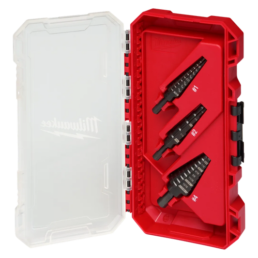 Milwaukee Tool Step Bit 3PC Set NO1 NO2 NO4 (Set)