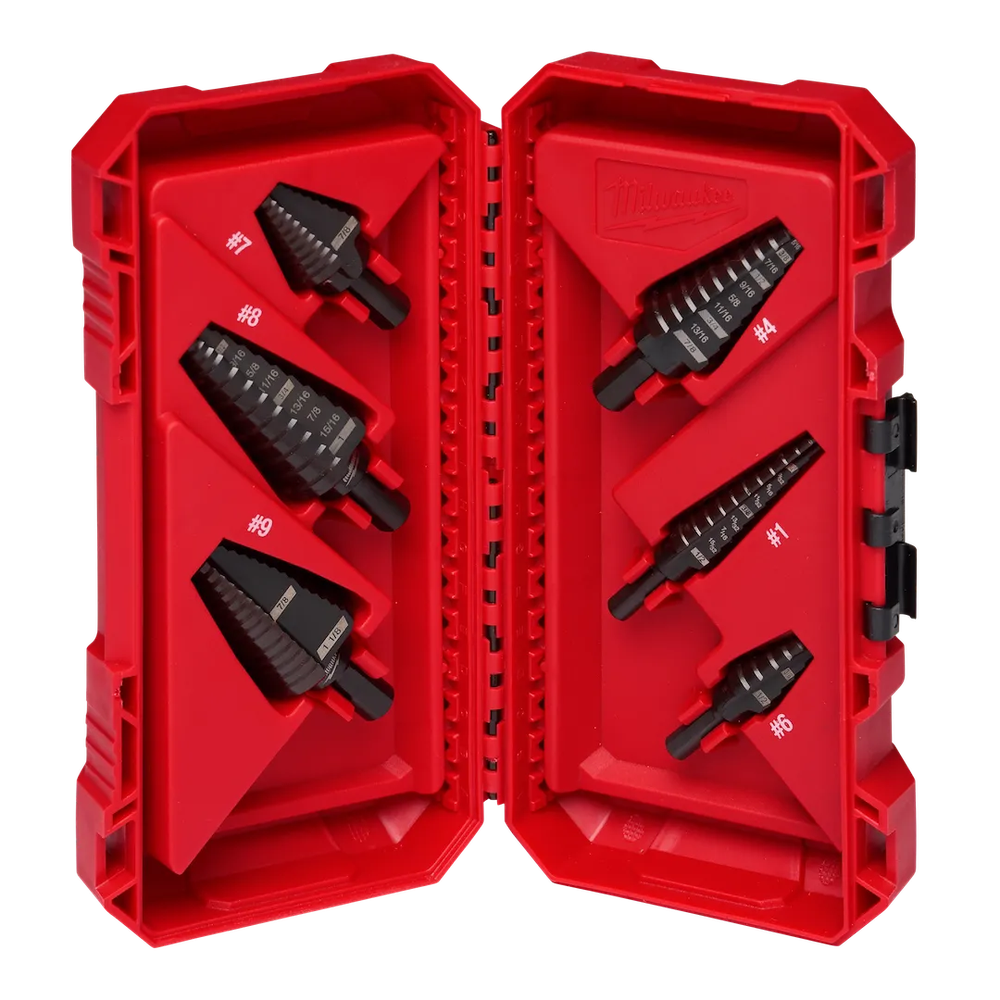 Milwaukee Tool Step Bit 6PC Set NO1 NO4 NO6 NO7 NO8 NO9 (Set)