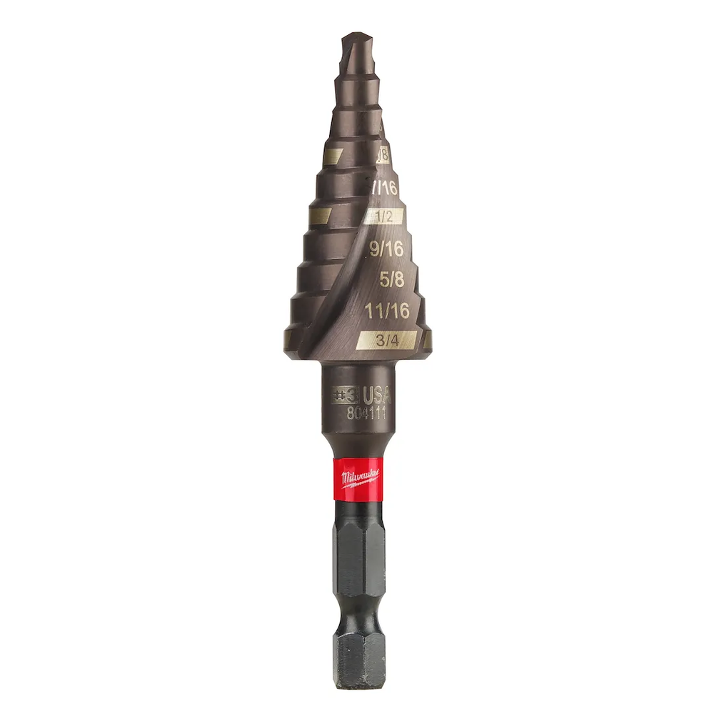 Milwaukee Tool Shockwave Impact Duty Step Bit #3 3/16 - 3/4 IN.