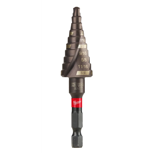 Milwaukee Tool Shockwave Impact Duty Step Bit #3 3/16 - 3/4 IN.