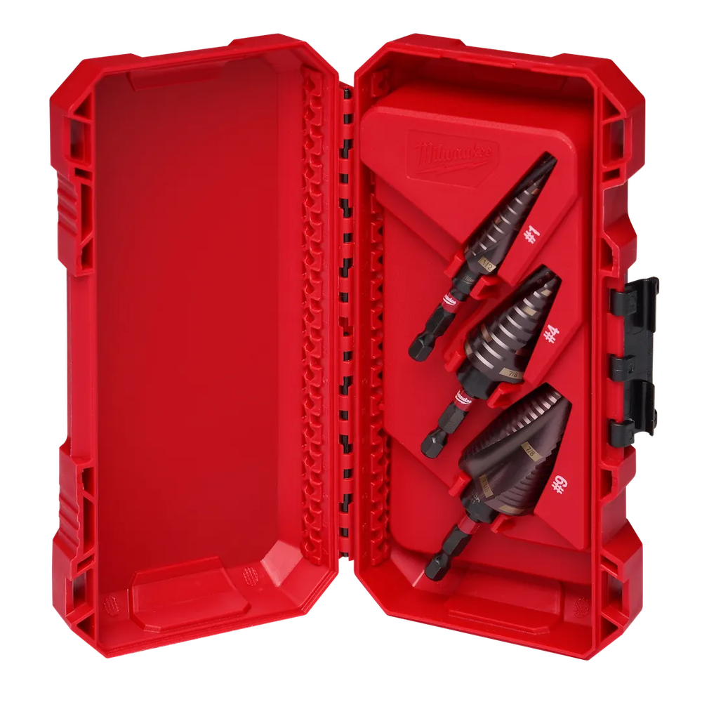 Milwaukee Tool Shockwave IMP Duty Stepbit Elec Set #1 #4 #9 (Set)