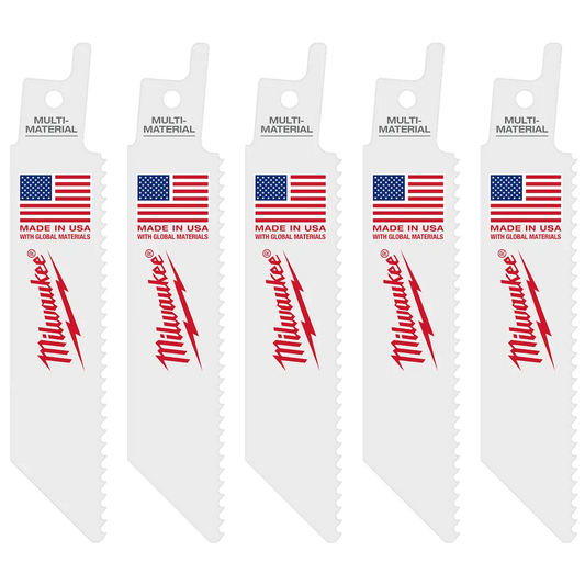 Milwaukee Tool M12 Hackzall Bi-metal Blade - Multi-material, 5/Pack