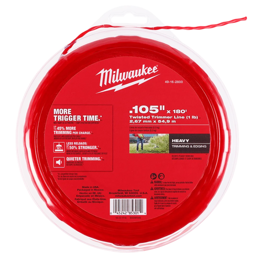 Milwaukee Tool 0.105" X 180' Trimmer Line