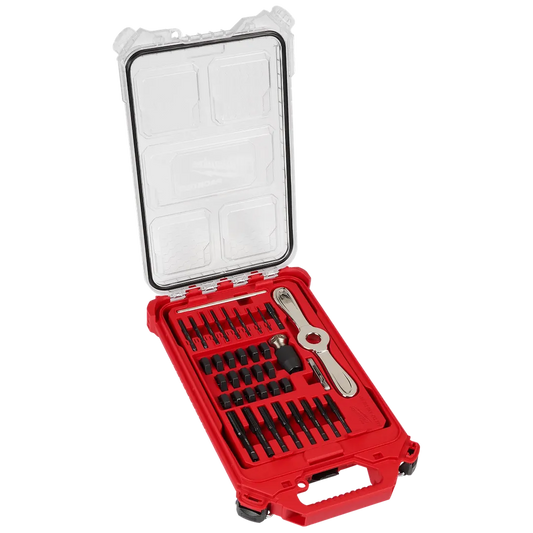 Milwaukee Tool 38PC SAE Tap & Die Packout Set W/2-IN-1 Handle (Set)