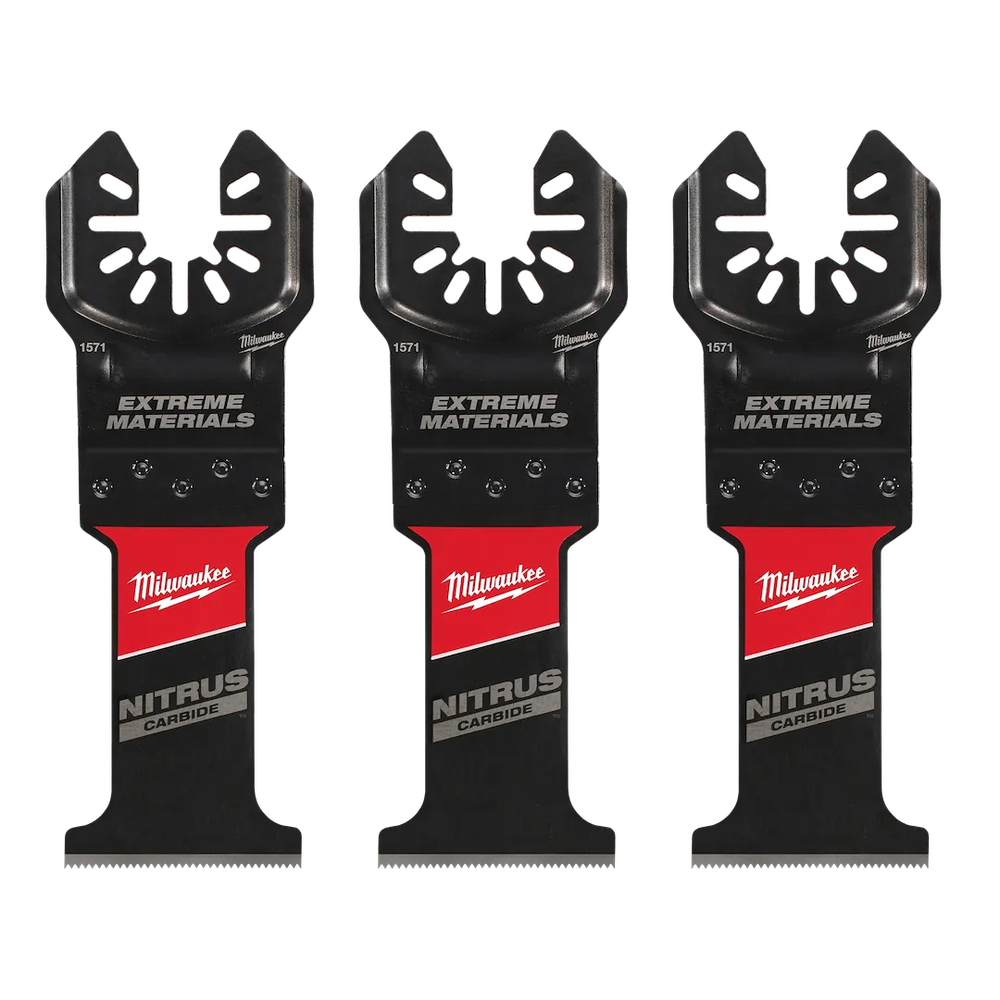 Milwaukee Tool Nitrus Carbide Extreme Universal Multi-tool Blad, 3/Pack