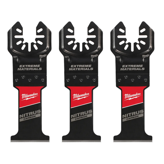 Milwaukee Tool Nitrus Carbide Extreme Universal Multi-tool Blad, 3/Pack