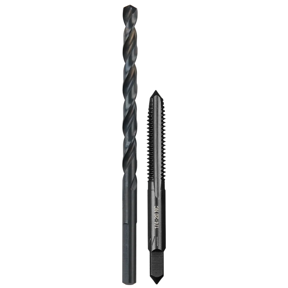 Milwaukee Tool 1/4"-20 NC Straight Flute Plug Tap& #7 Drill Bit