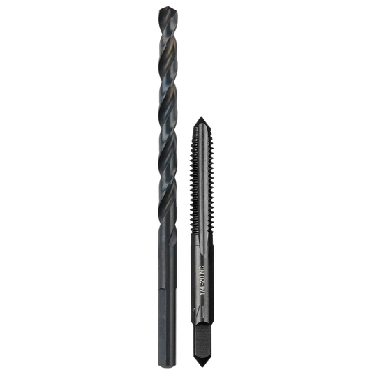 Milwaukee Tool 1/4"-20 NC Straight Flute Plug Tap& #7 Drill Bit