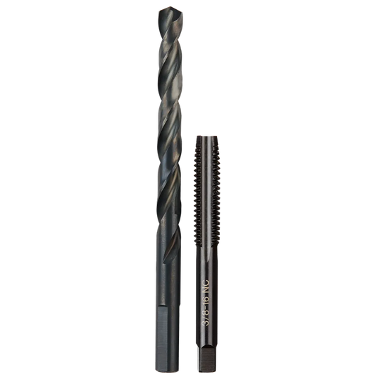 Milwaukee Tool 3/8"-16 Straight Flute Plug Tap& 5/16" Drill Bit