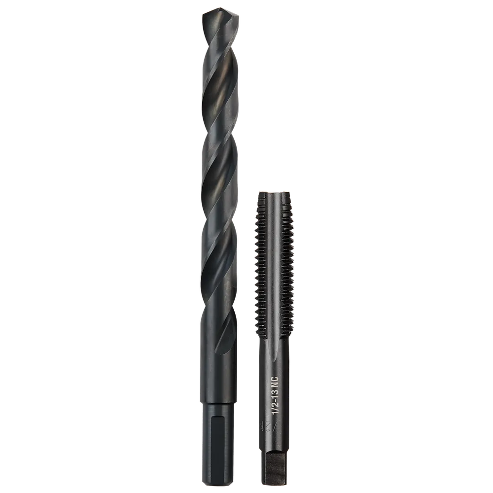 Milwaukee Tool 1/2"-13 Straight Flute Plug Tap& 27/64"DRILL Bit