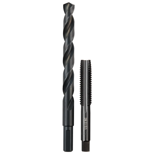 Milwaukee Tool 1/2"-13 Straight Flute Plug Tap& 27/64"DRILL Bit