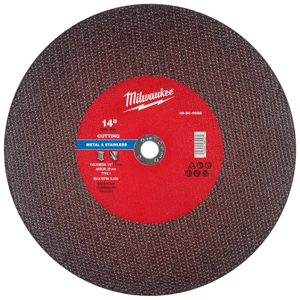 Milwaukee Tool 14" X 1/8" X 20MM Metalcut OFF Wheel -type 1