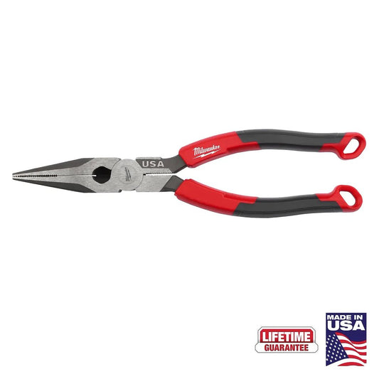 Milwaukee Tool 8" Long Nose Comfort Grip Pliers (usa)