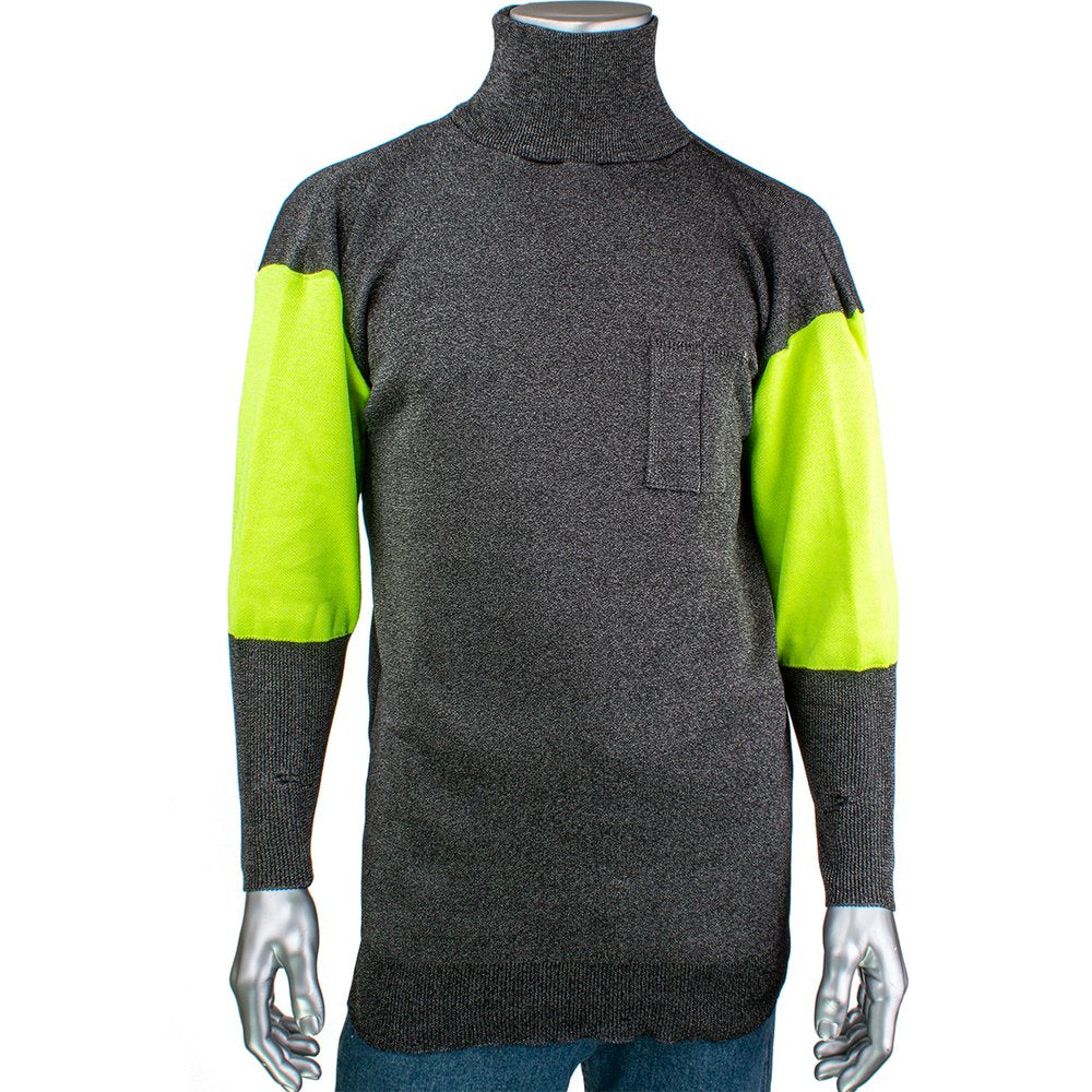 PIP ATA Blended Cut Resist Pullover W/HI-VIS Sleeves