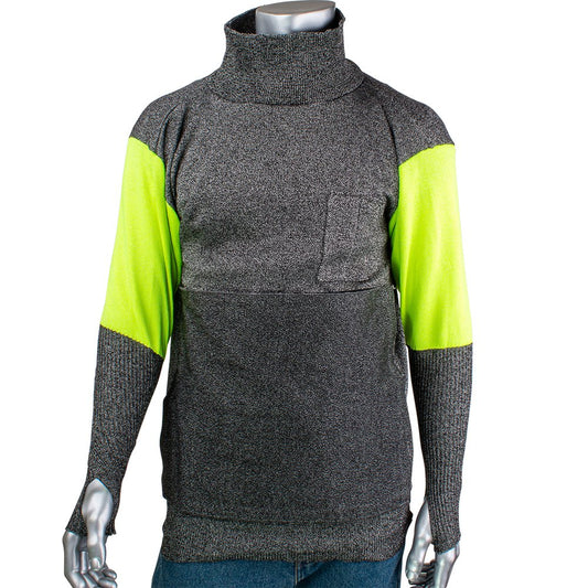 PIP ATA Blend Cut Resist Pullover W/HI-VIS Sleeves