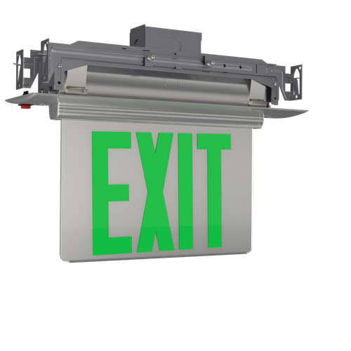 Best Lighting Plastic Edgelit 1/2F Green Silver SLR AC (PELXGMS)