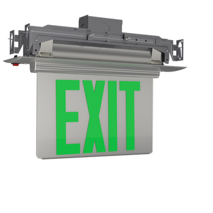 Best Lighting Plastic Edgelit 1/2F Green Silver SLR AC (PELXGMS)