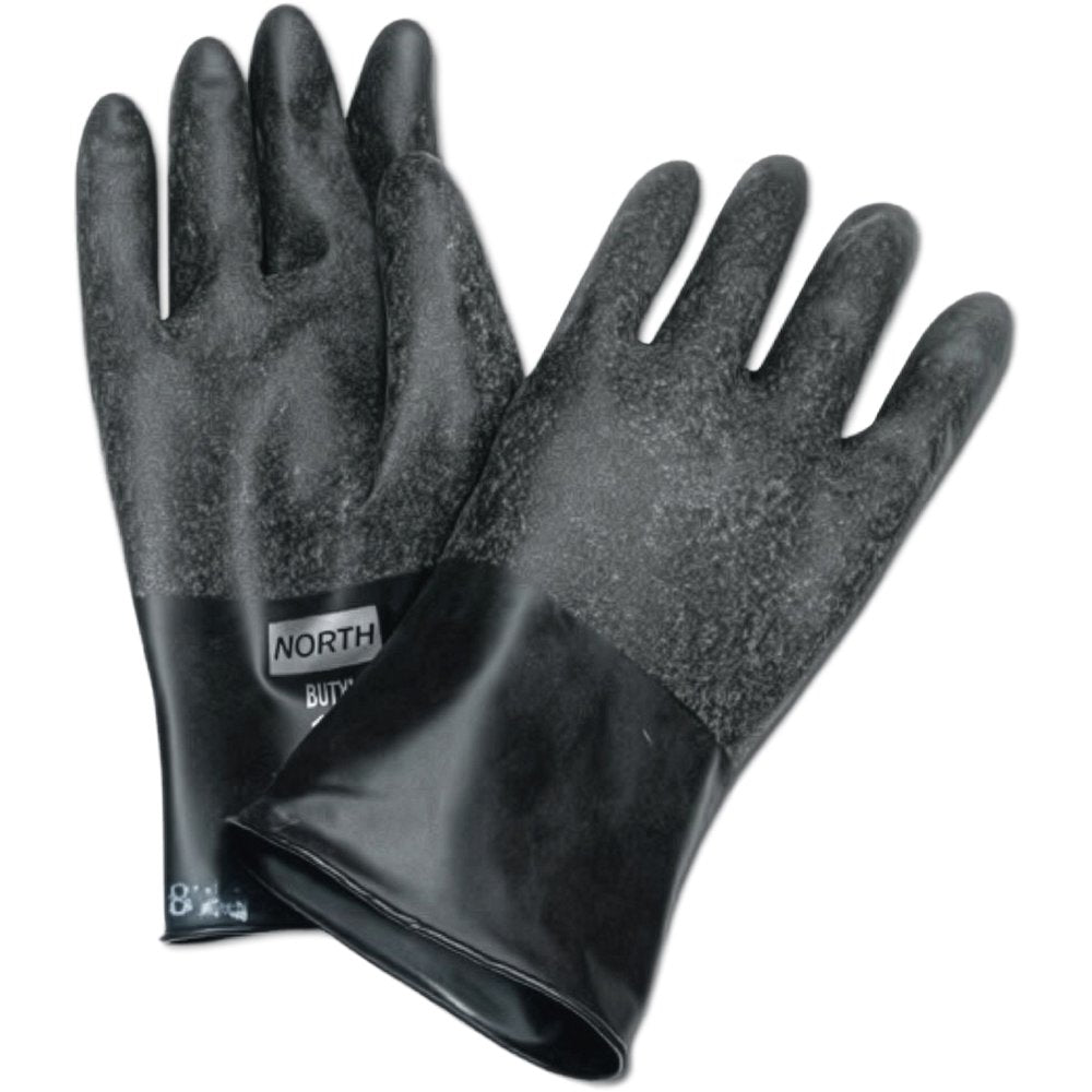 North by PIP Butyl Unsupported Glovesz 7 11" 16MIL, 6 Pairs/Pack