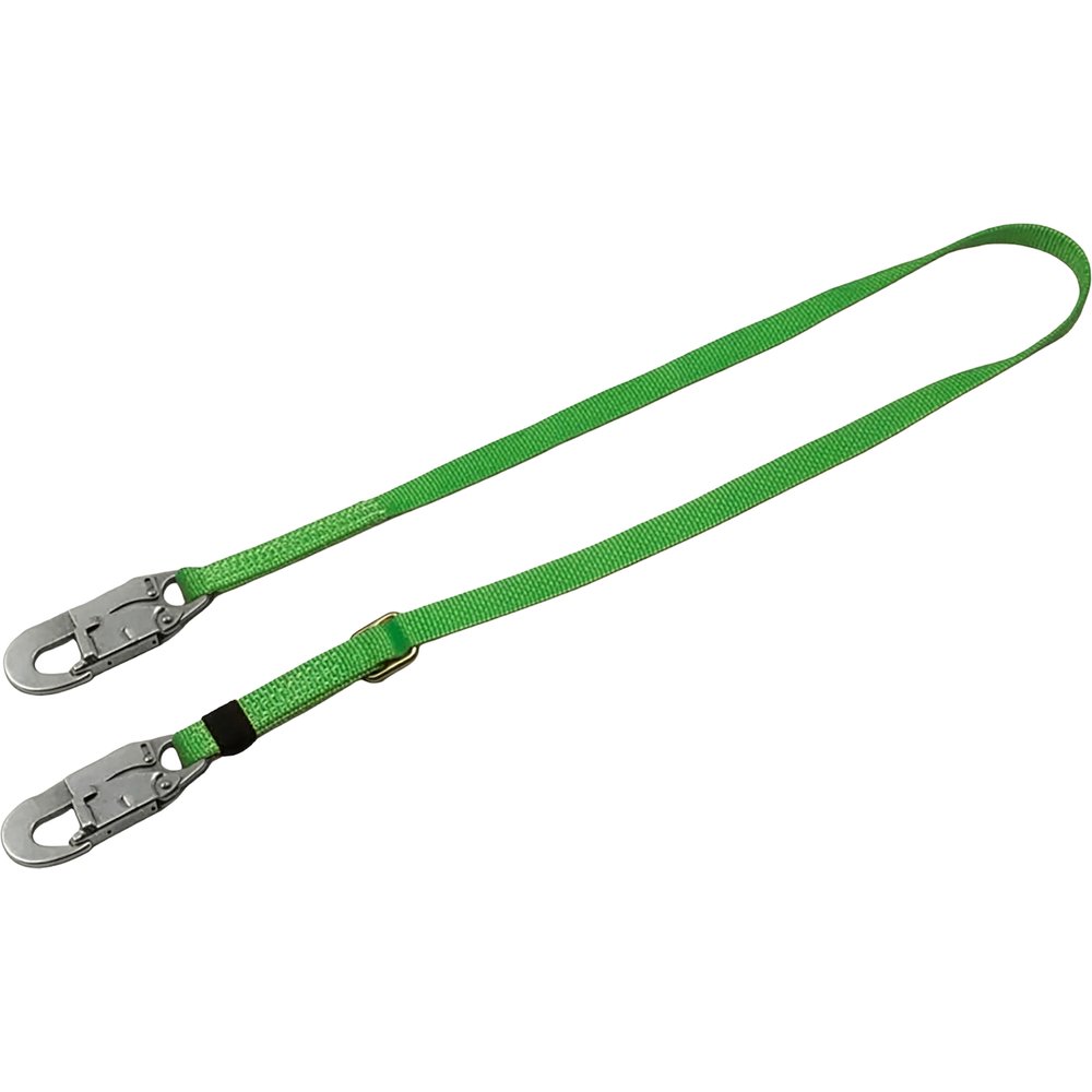 Miller by PIP 6' Green WEB Lanyard Adj;ustable 4' TO 6'
