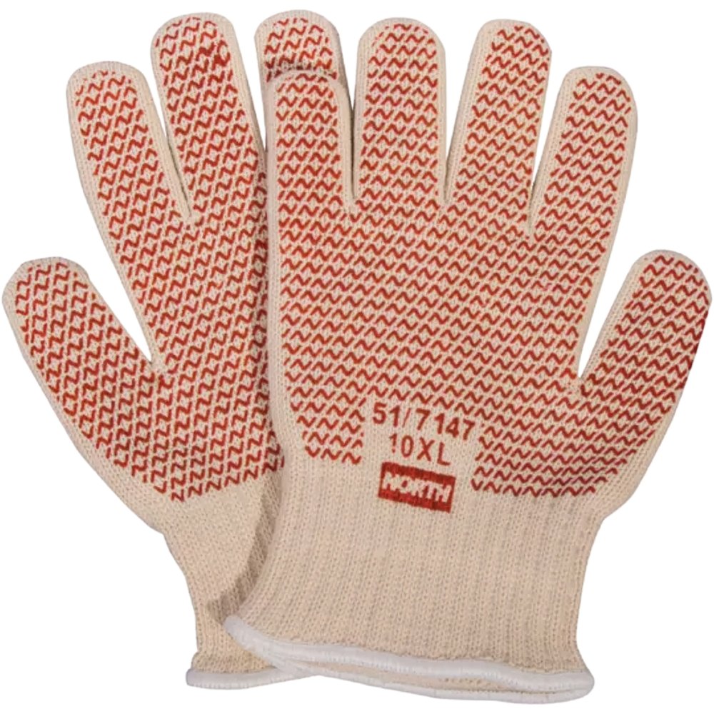 North by PIP Grip-n Ambidextrous Knithot Mill Glove K/WRIST, 12 Pairs/Dozen