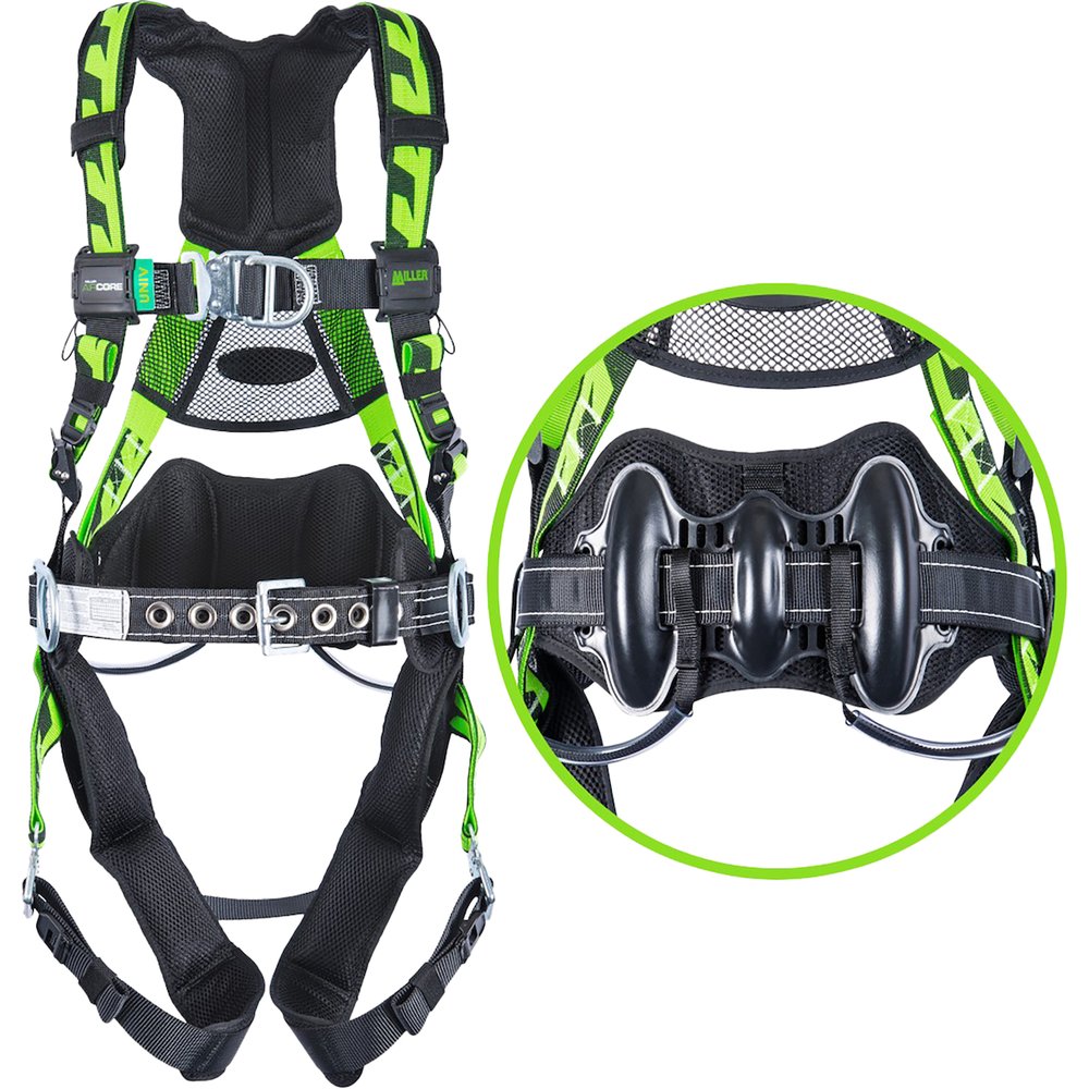 Miller by PIP Aircore Wind Turbine Harness Lumbar Pad S/MED GR