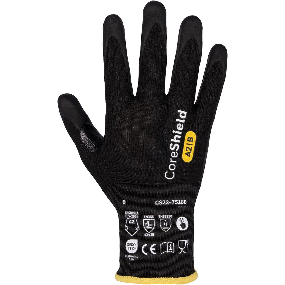 G-Tek by PIP Knit Yarn Glove Nitrilegrip PALM/FING TS ESD (Pair)