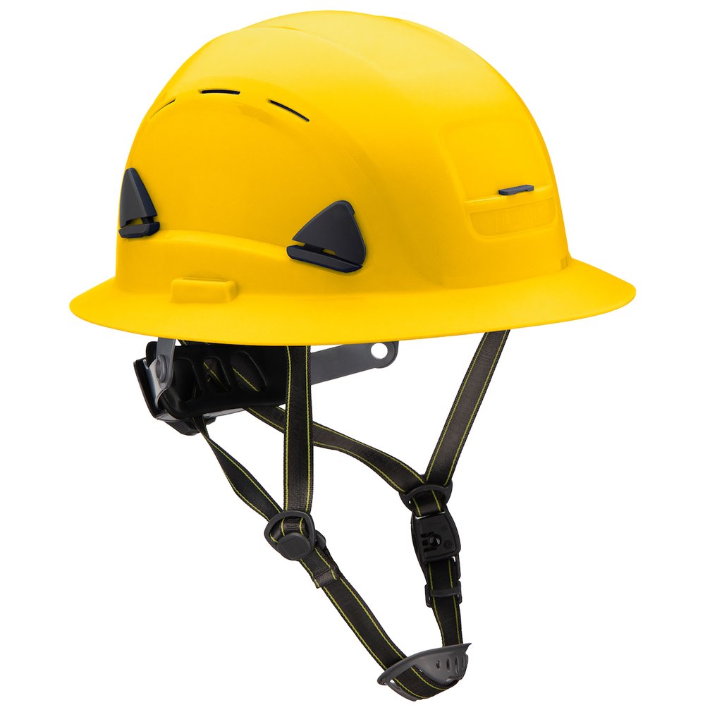 Fibre-Metal by PIP SFTY Helmet Full Brim Vented Yellow