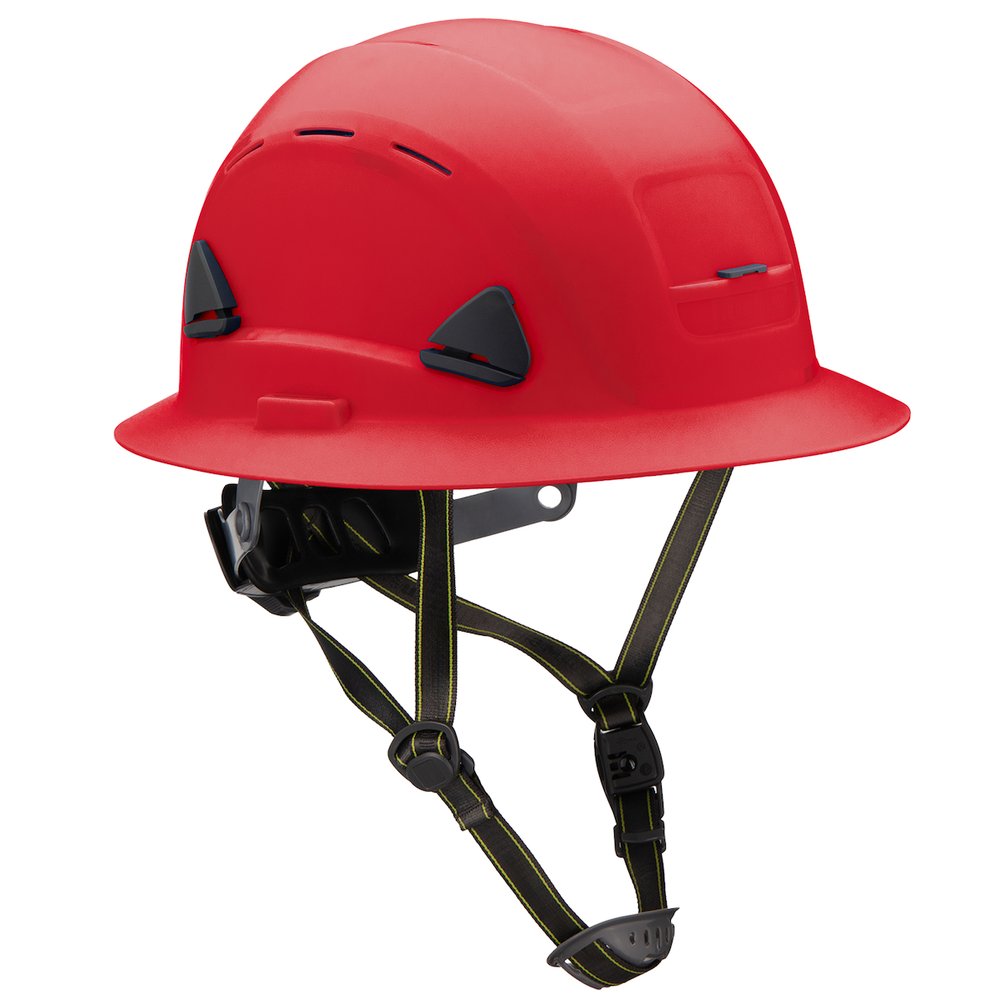 Fibre-Metal by PIP SFTY Helmet Full Brim Vented RED