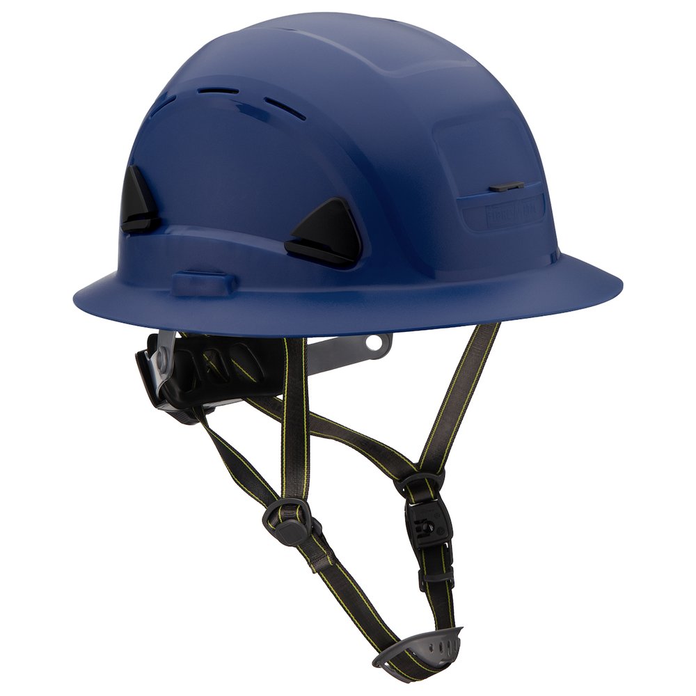 Fibre-Metal by PIP SFTY Helmet Full Brim Vented Dark Blue