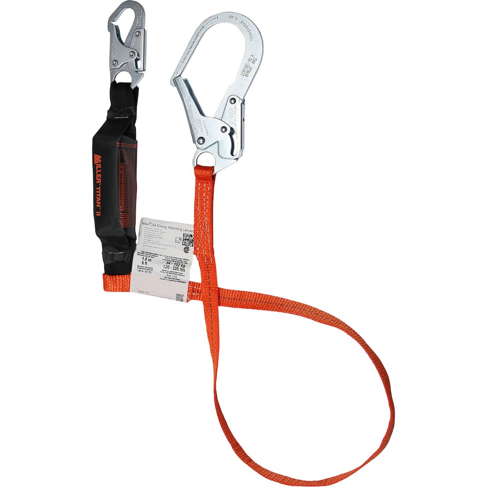 Miller by PIP Lanyard Single-leg Snaphook Locking Rebar Hook