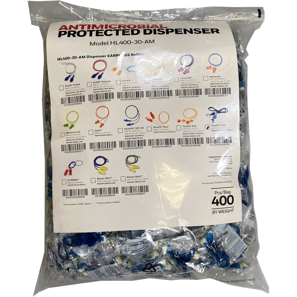 Howard Leight by PIP HL400 Refill Corded Earplugs TFPOD-30 2000PR, 2000/Case