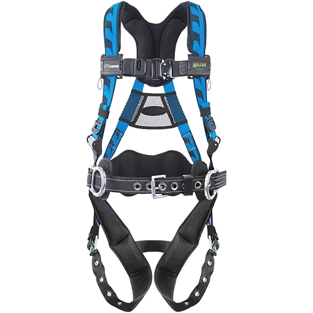 Miller by PIP Aircore Constr Harness W/ Lumbar Pad 2/3XL Blue