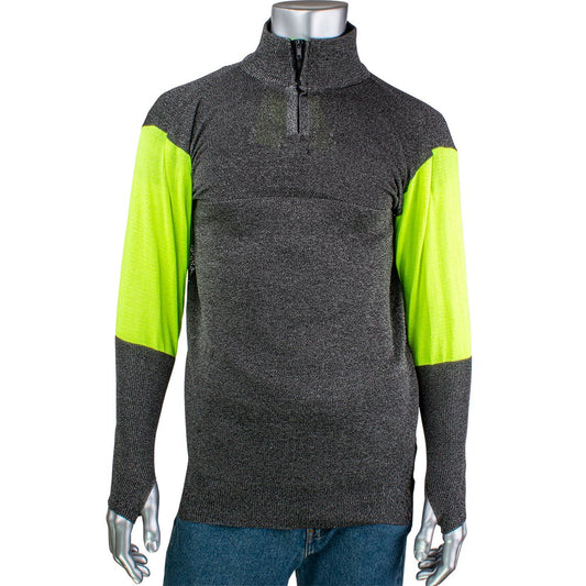 PIP ATA Cut RES 1/4 ZIP Pullover HI-VIS Sleeves 5X