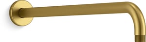 1/2 in. NPT Brass Rainhead Arm in Vibrant Brushed Moderne Brass