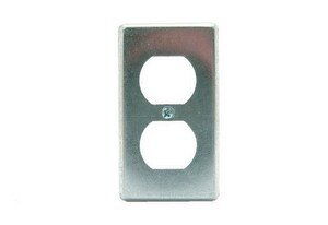 2/5 x 4-1/4 x 2-1/2 in. Steel Duplex Receptacle Cover Plate