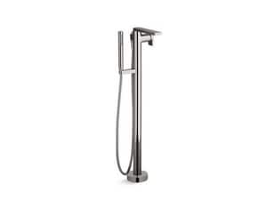 Single Handle Lever Floor Mount Filler in Vibrant Titanium