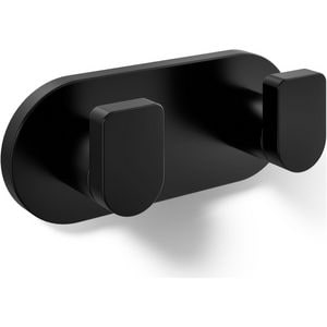 2-Hook Robe Hook in Matte Black