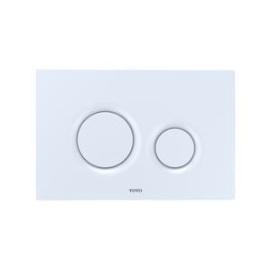 Du Button Basic Rnd Push Plt Whit