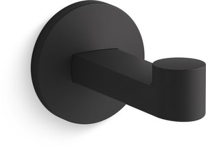1-Hook Robe Hook in Matte Black