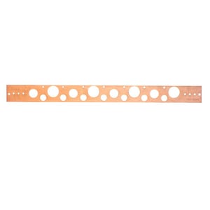 20 Cop Plt Brkt 1/2 3/4 1 Holes