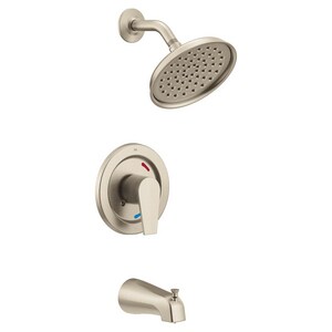 One Handle Single Function Bathtub & Shower Faucet in Brushed Nickel