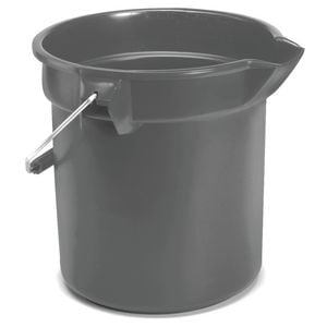 10 Qt Rnd Hdpe Bckt Gray