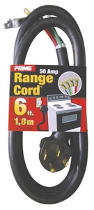 6Ft 4 Wire Range Cord 50 Amp