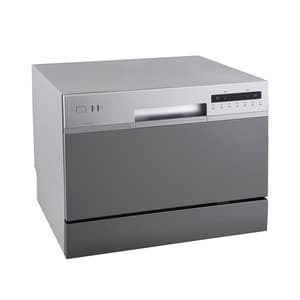 6 Place Setting Countertop Dishwasher - Silver