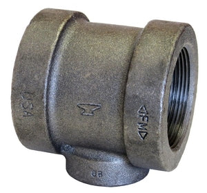1-1/4X1X1-1/4 Blk Ci Tee