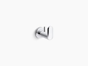 Double Robe Hook in Polished Chrome