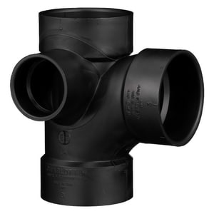 3X3X3X2 Abs Dwv San Tee W/Lh Inl